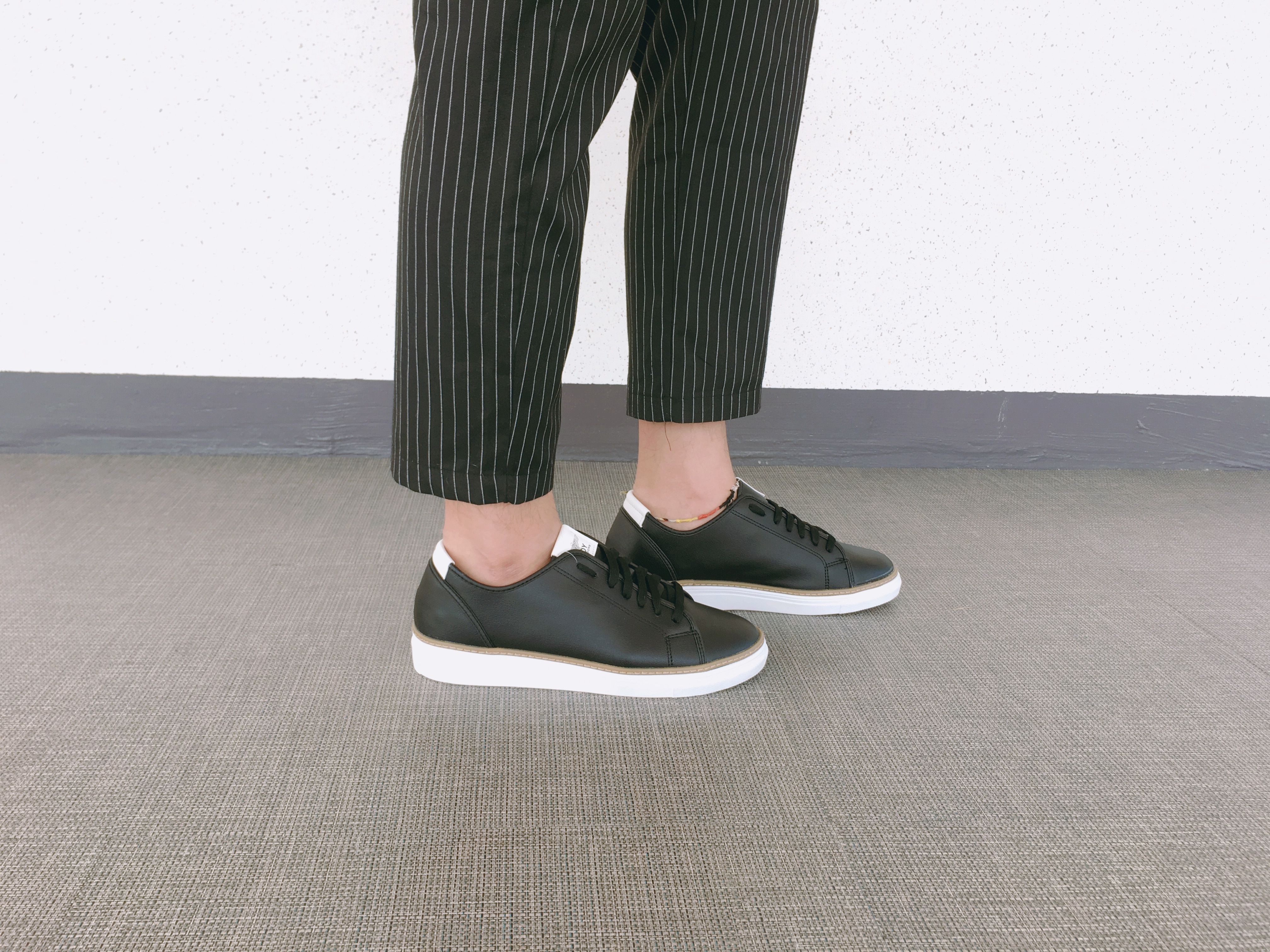 Men Height Shoes Men's tall white black sneaker