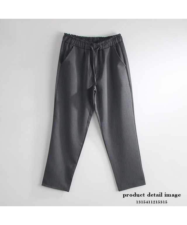 New Men's Pants Part 9 Wrinkle Pre-Semi Wide Ba