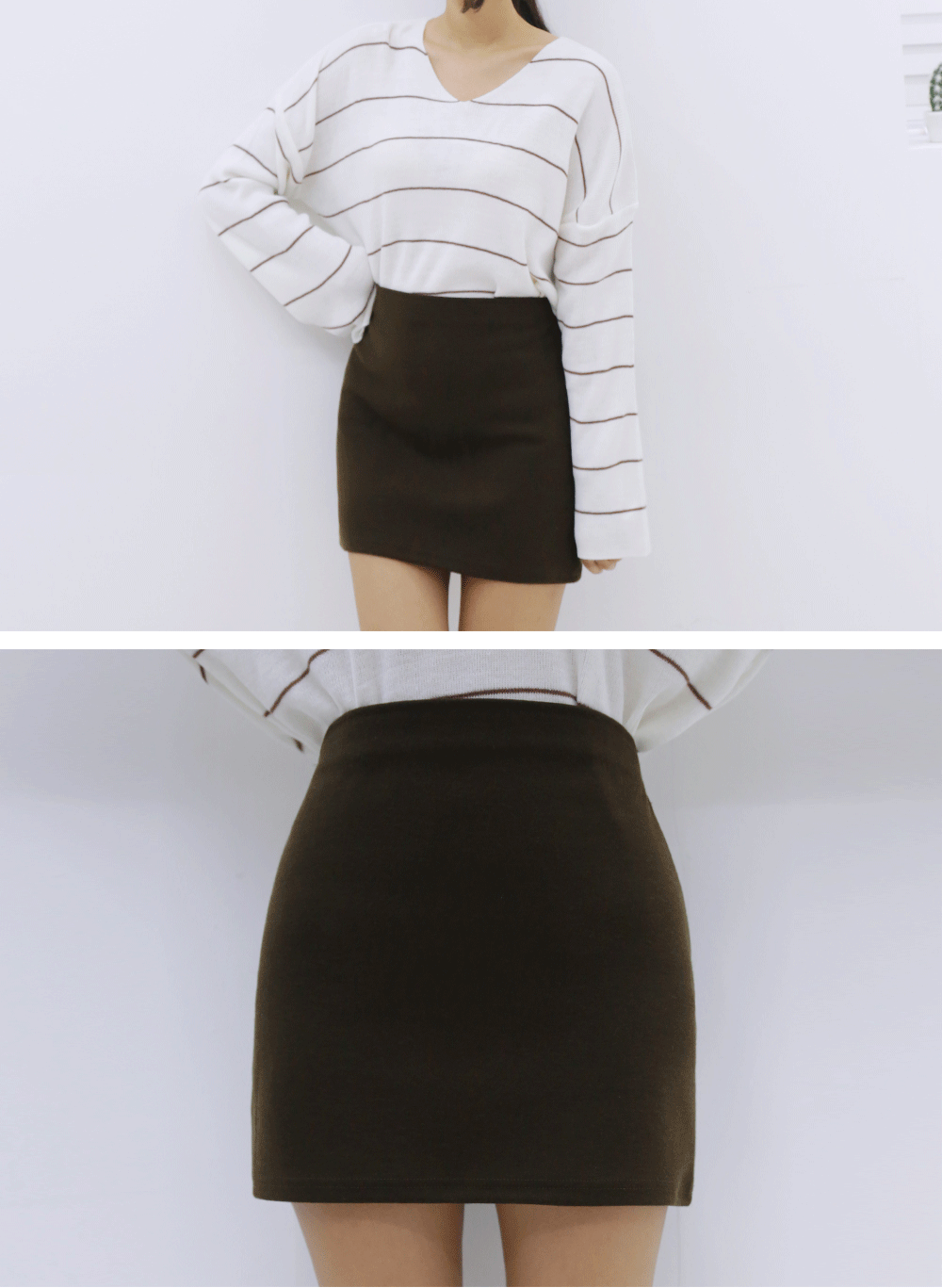 Daily Modern Bending Mini Skirt Autumn Skirt