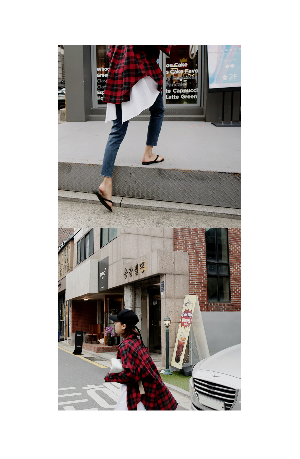 Women Jeans Pants Bending knee torn jeans hem cutt