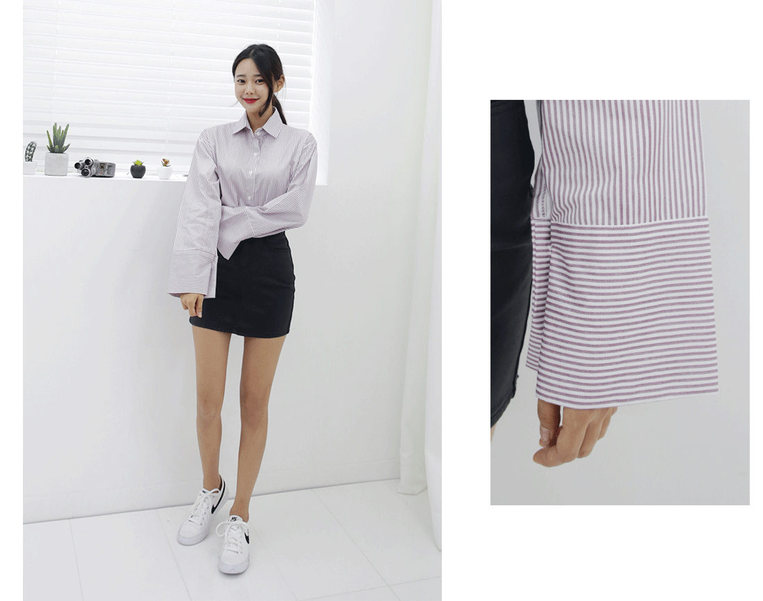 NEW FASHION LADY GIRL Blouse Autumn Cuff Shirt Str