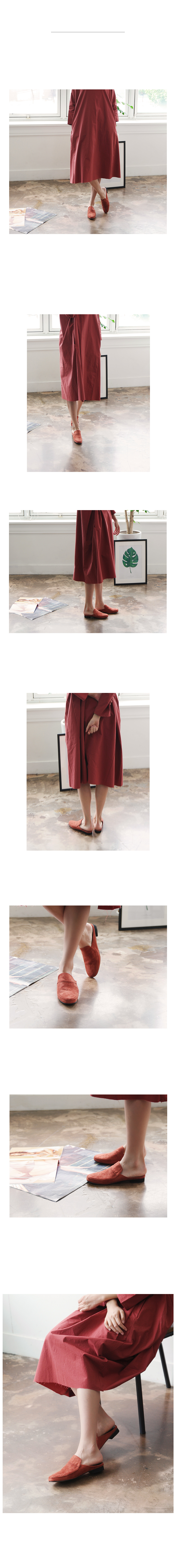 New Simple Suede Blouse 2cm Ladies Slippers Shoes