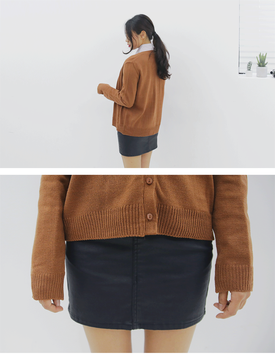 Coated Span Mini Skirt Daily Skirt Club Edge Cody 