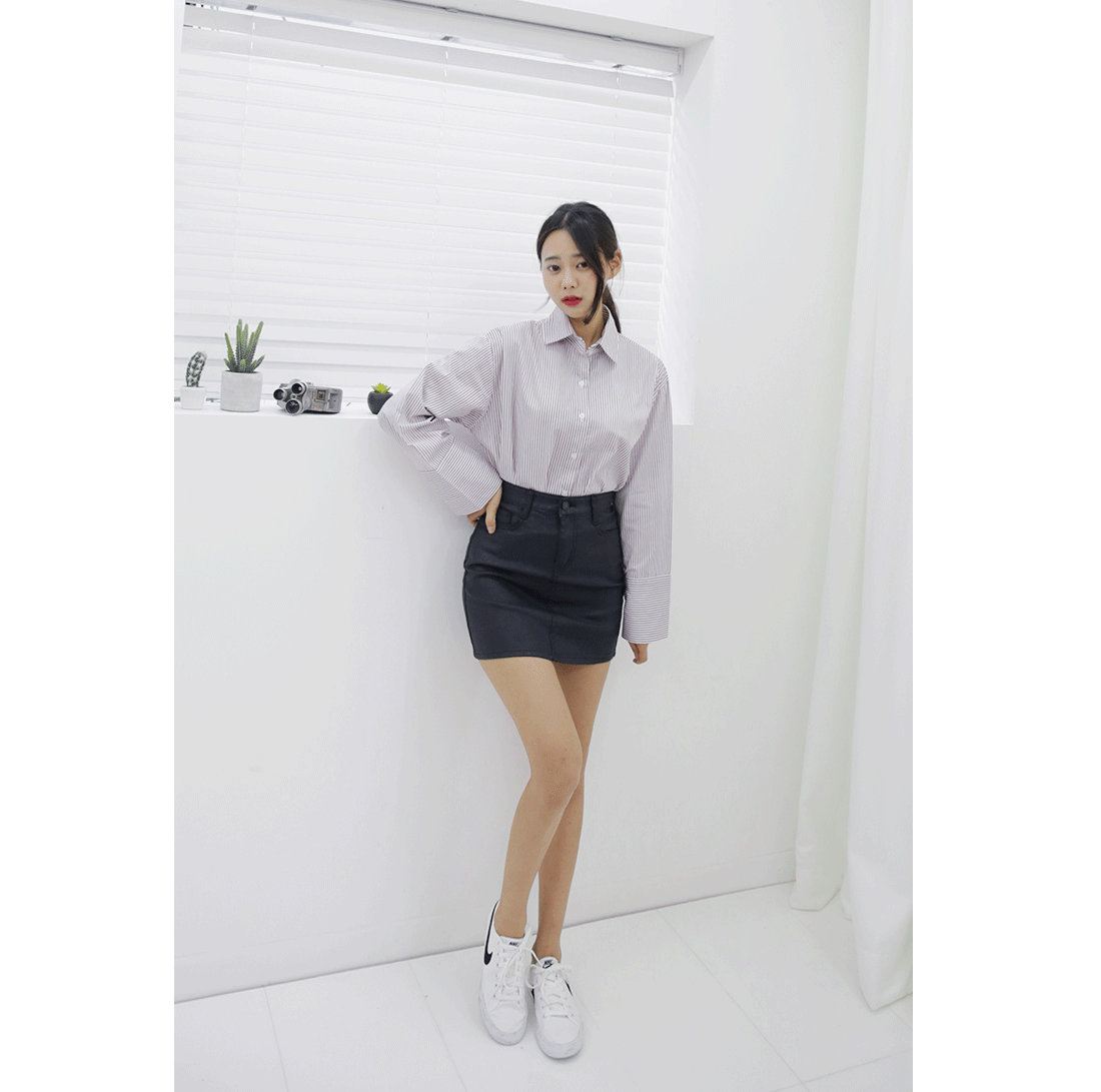 NEW FASHION LADY GIRL Blouse Autumn Cuff Shirt Str