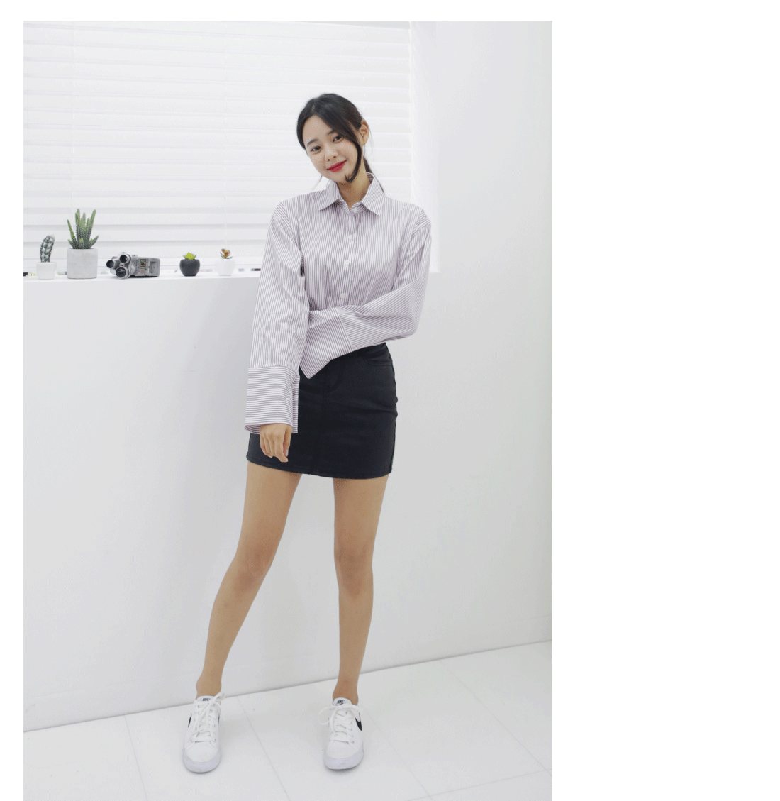 NEW FASHION LADY GIRL Blouse Autumn Cuff Shirt Str