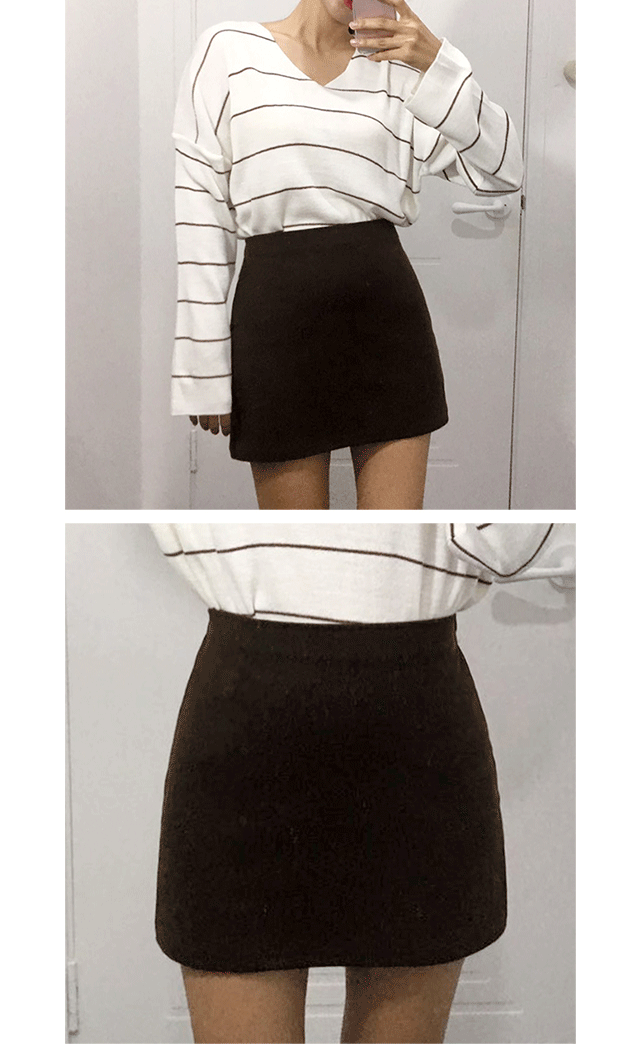 Daily Modern Bending Mini Skirt Autumn Skirt