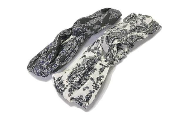 Paisley Bandana Hair Band Turban Wire Fall