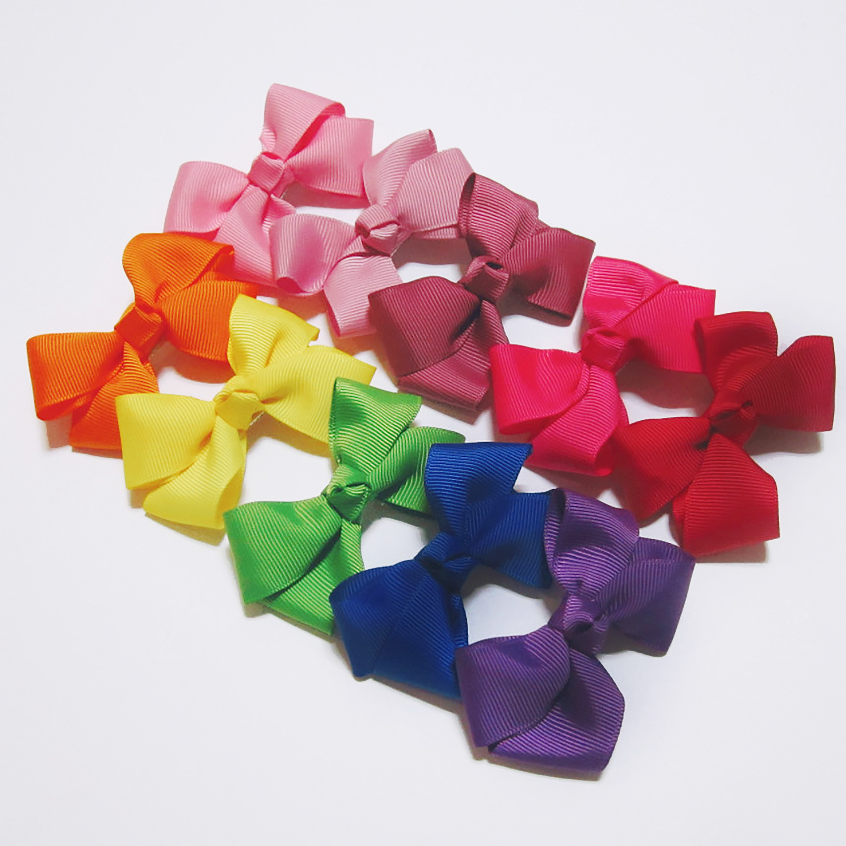 New 10 color ribbon pin set cute style child care 