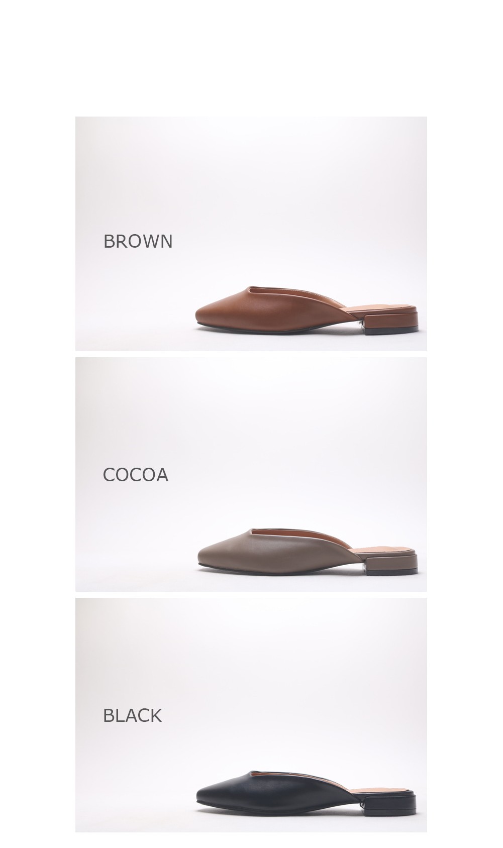 New Simple Square Cobbler 2.5cm Basic Basic Slippe