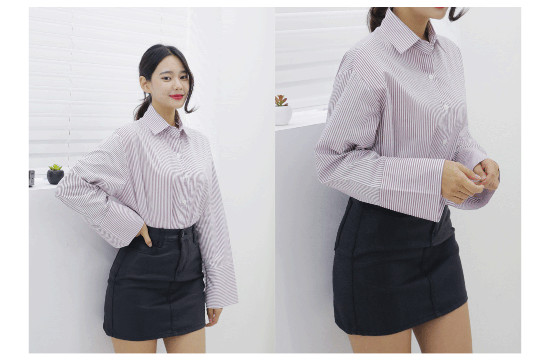 NEW FASHION LADY GIRL Blouse Autumn Cuff Shirt Str