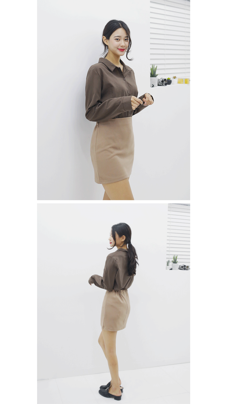 Daily Modern Bending Mini Skirt Autumn Skirt