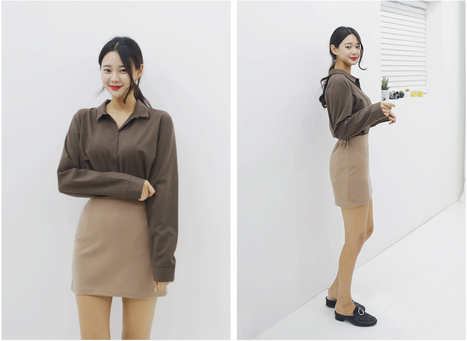 Daily Modern Bending Mini Skirt Autumn Skirt