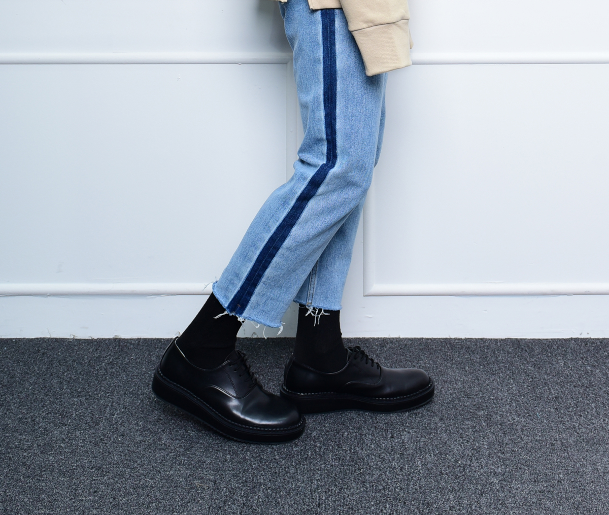 New Men's Dress Shoes 4cm Derby Clipper Shoes b