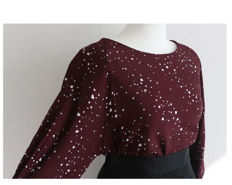 NEW FASHION LADY GIRL Blouse Love Blouse Wine, Ivo