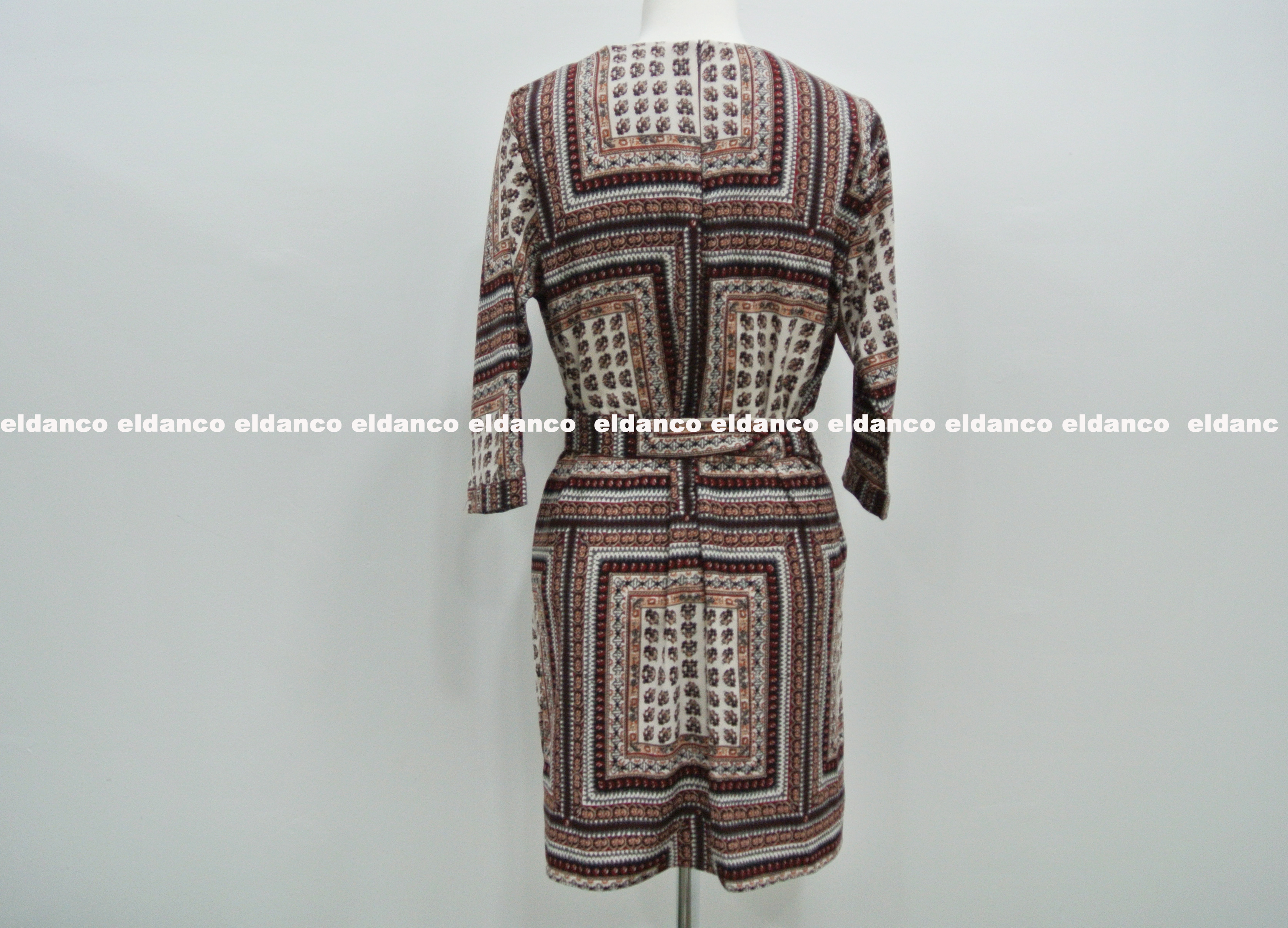 Autumn Ethnic Wrap One Piece Wedding Fashion Moder