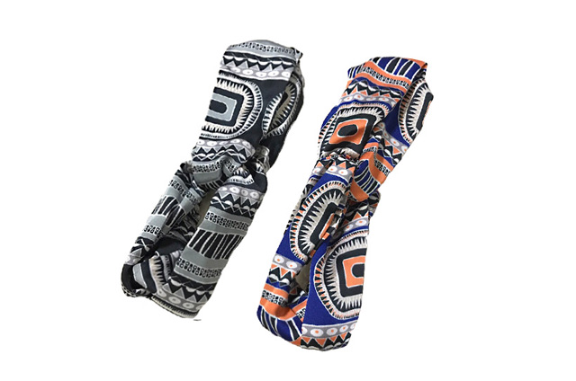 Paisley Bandana Hair Band Turban Wire Fall