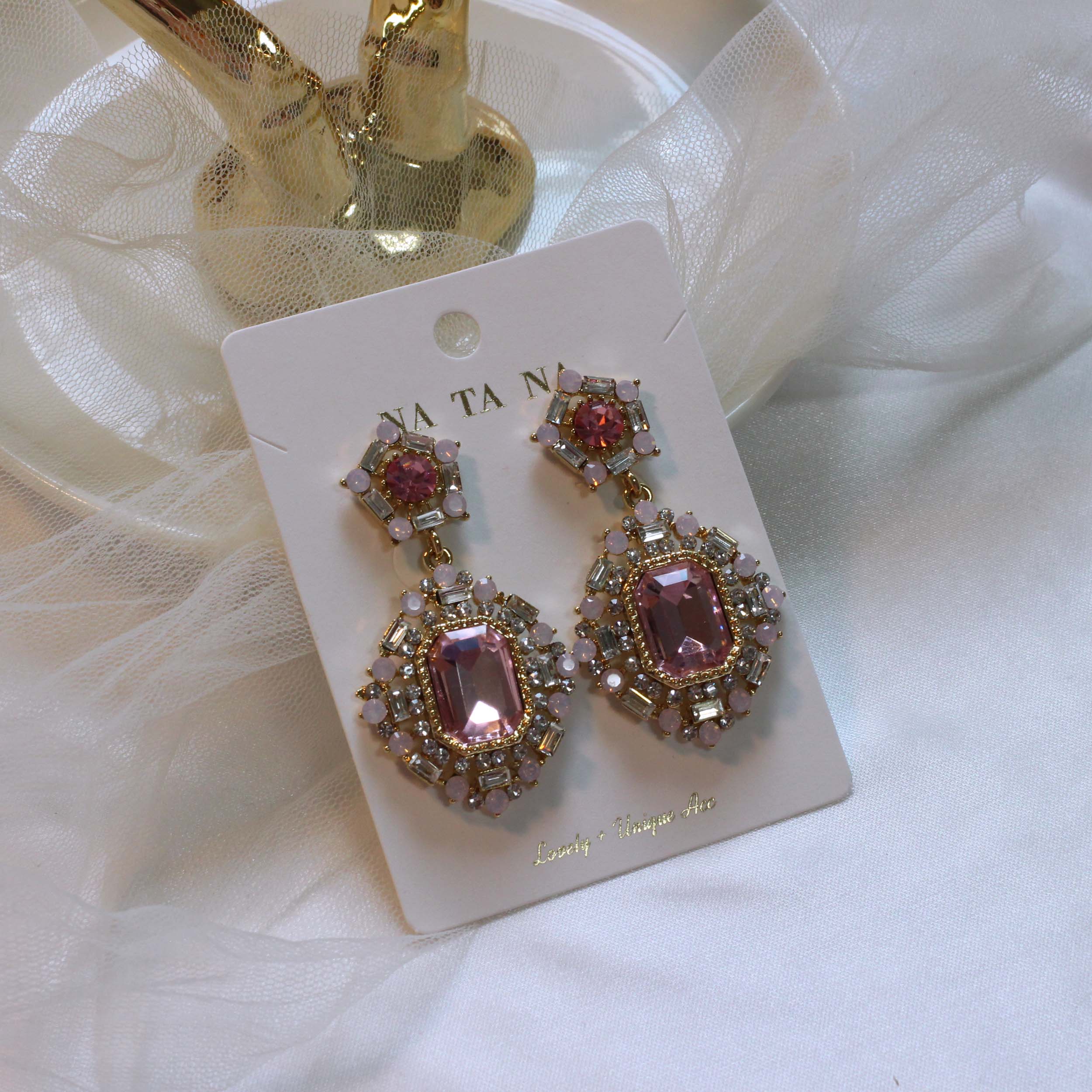 Romance vintage antique bold drop earrings gorgeou