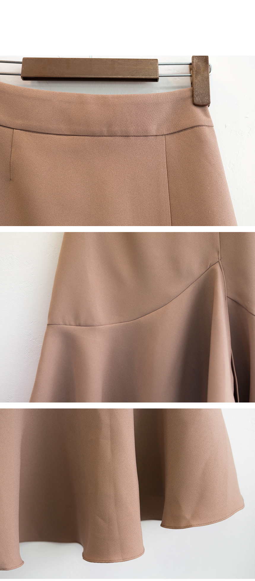 Autumn Unscrambled Frill skirt 3color Amber long i