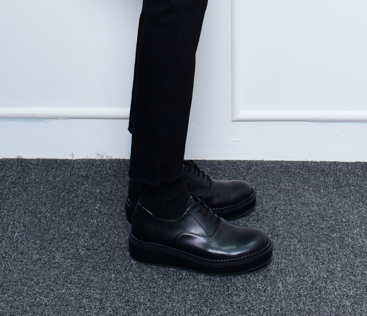 New Men's Dress Shoes 4cm Derby Clipper Shoes b