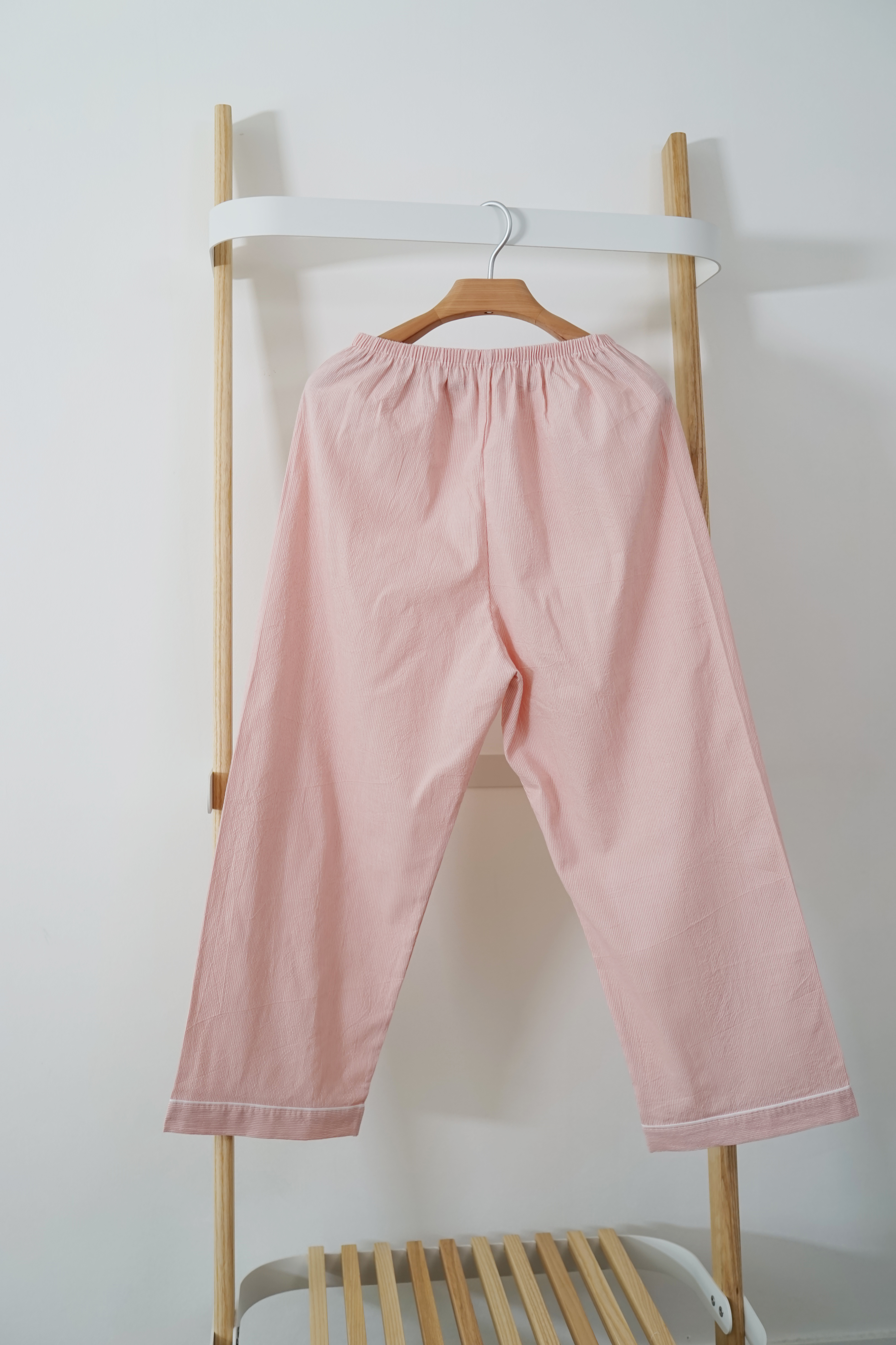 New Long Sleeve Pajama _ Washing Straw Leaf Pink C