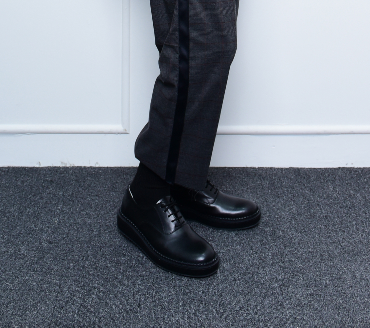 New Men's Dress Shoes 4cm Derby Clipper Shoes b