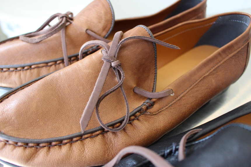 Men Leather Shoes Men's handmade lambskin loafe