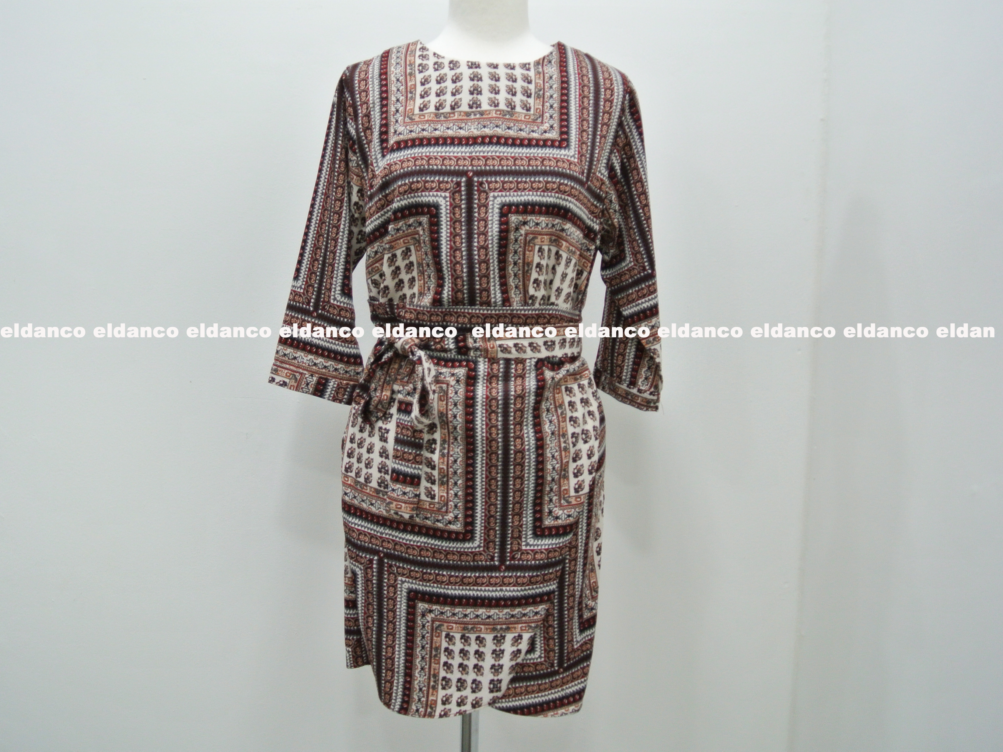 Autumn Ethnic Wrap One Piece Wedding Fashion Moder