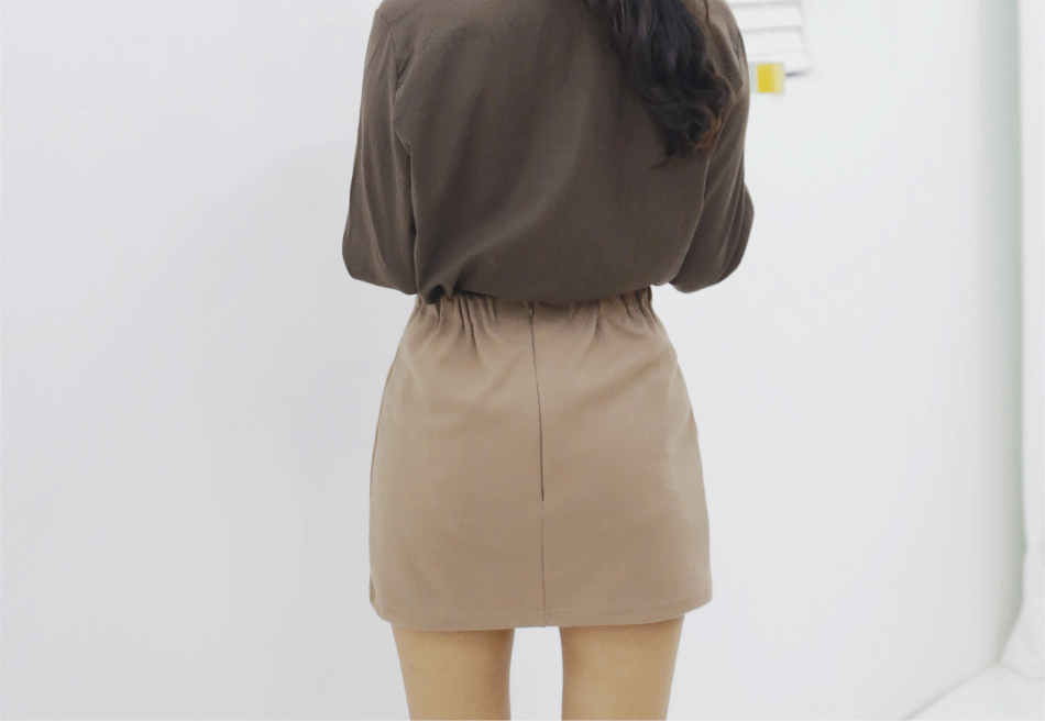 Daily Modern Bending Mini Skirt Autumn Skirt