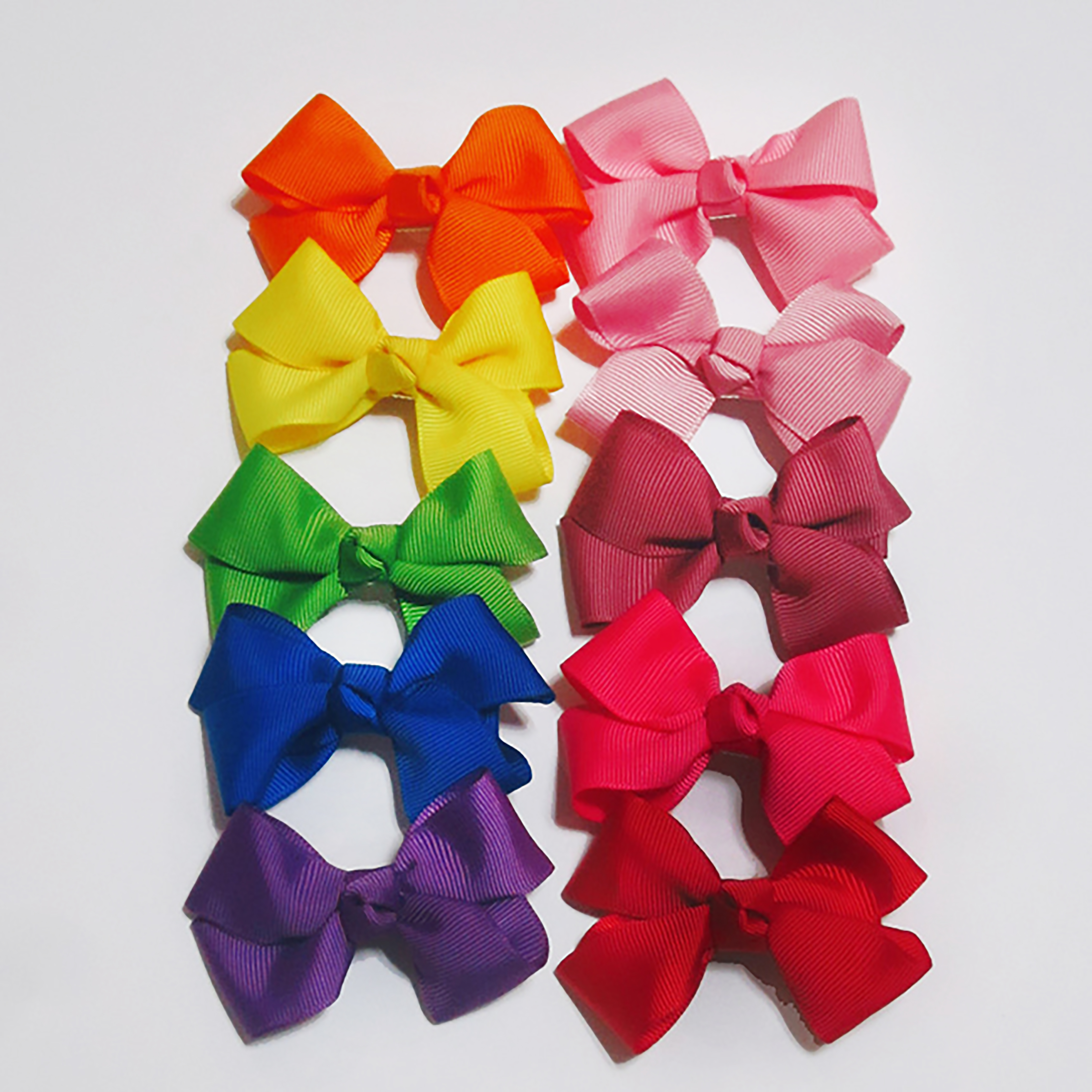 New 10 color ribbon pin set cute style child care 