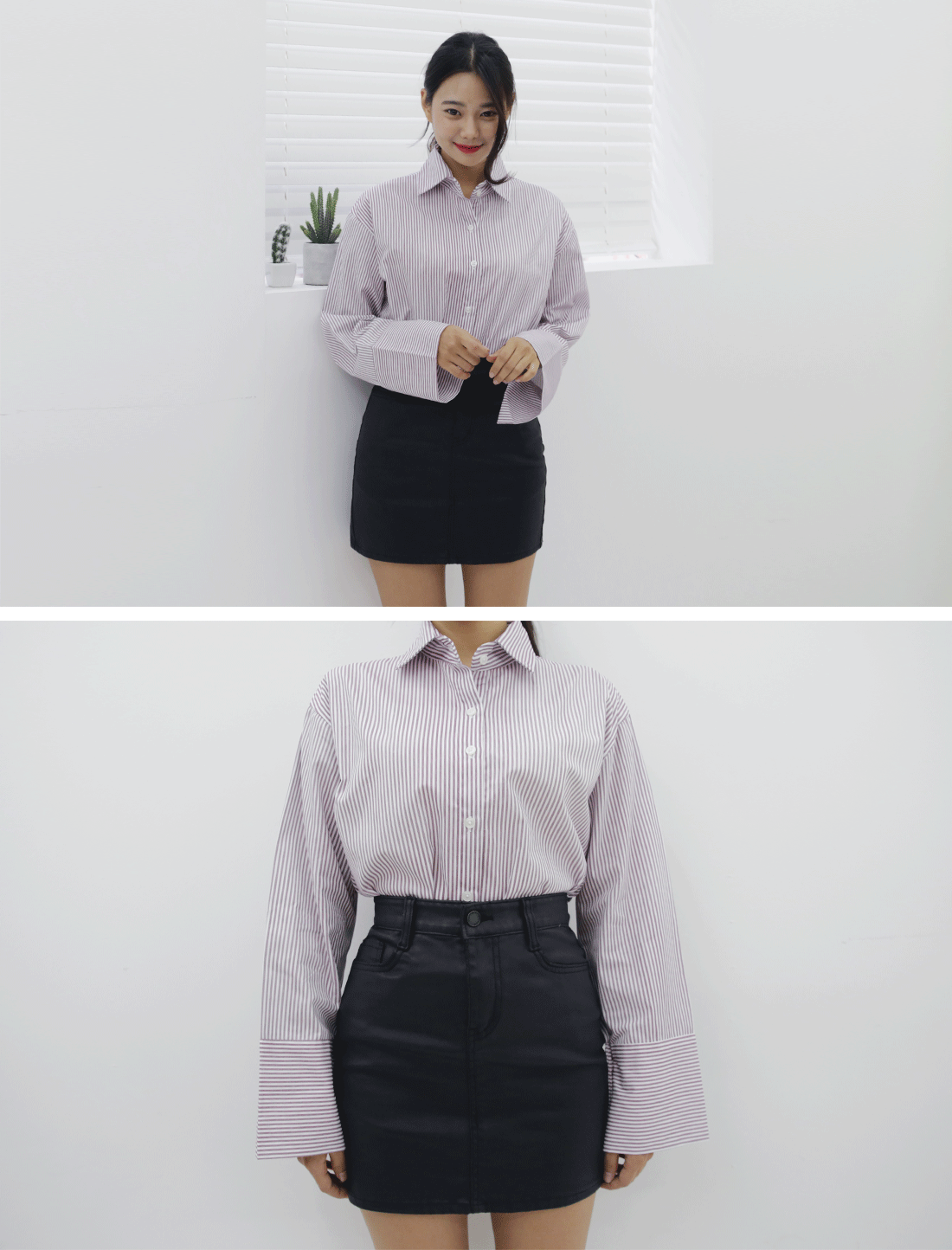 NEW FASHION LADY GIRL Blouse Autumn Cuff Shirt Str
