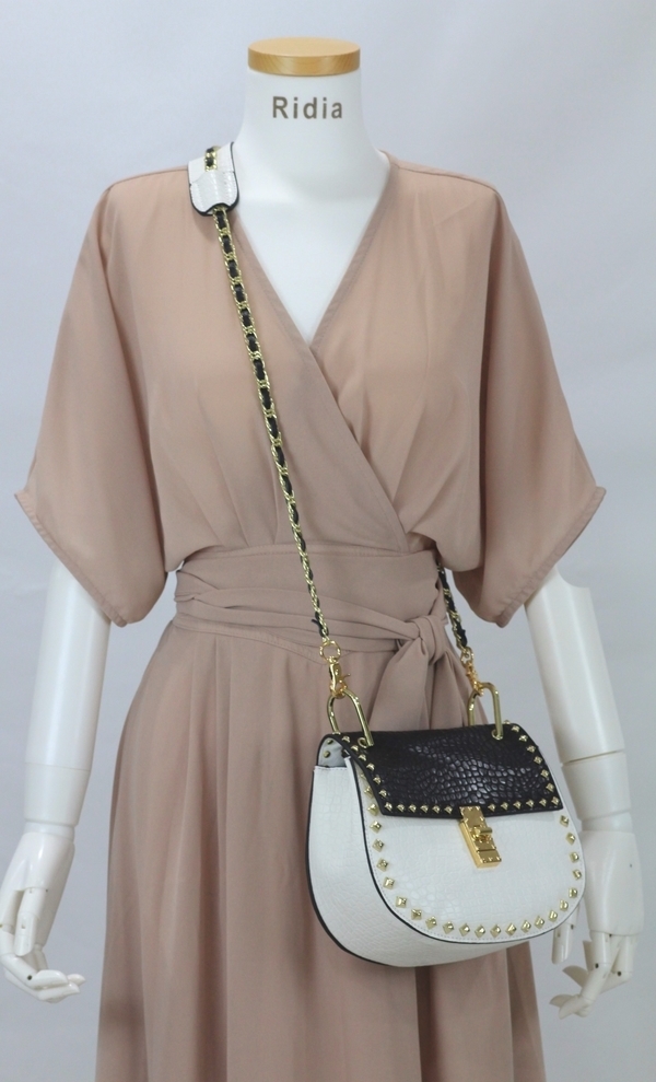 New Gypsy Stud Buckle Python Cross Back Tray Fresh