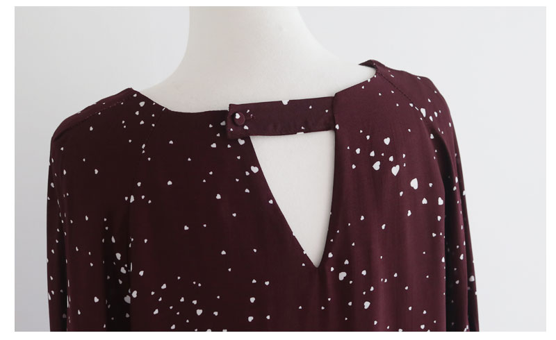 NEW FASHION LADY GIRL Blouse Love Blouse Wine, Ivo