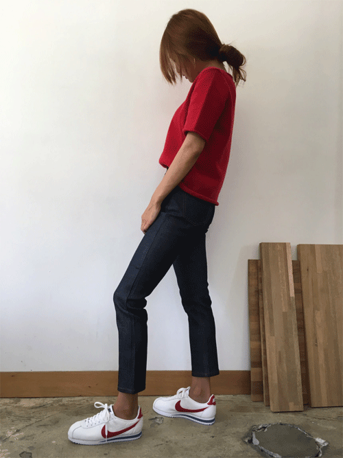 Women Jeans Pants Shelf Date Denim Vegetable Date 