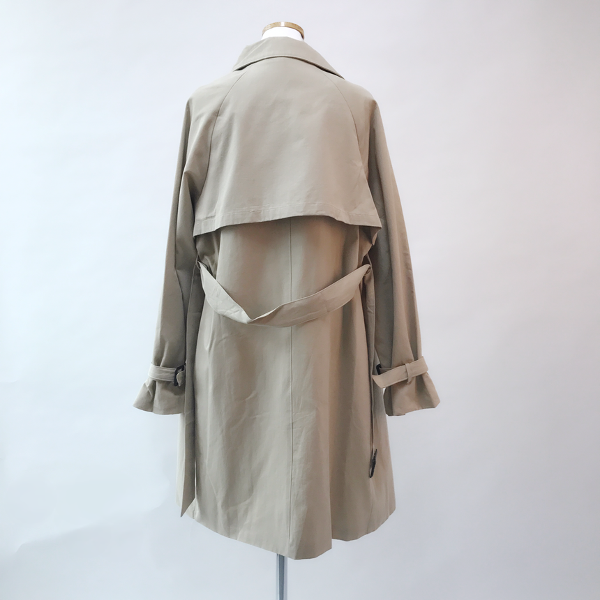 Tweedy Trench Coat 2-color Basic urban women style