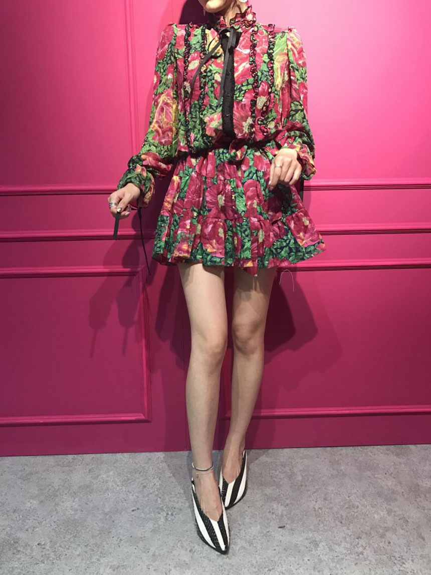 New Women Dress Flower dress dresser chiffon chiff