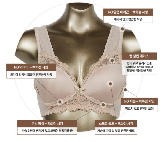 New Venus Aneta 4 types of comfortably Nobarea bra