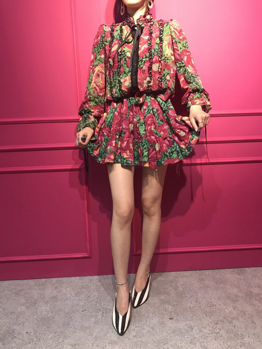 New Women Dress Flower dress dresser chiffon chiff