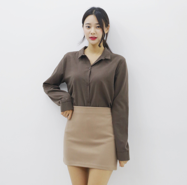 Daily Modern Bending Mini Skirt Autumn Skirt