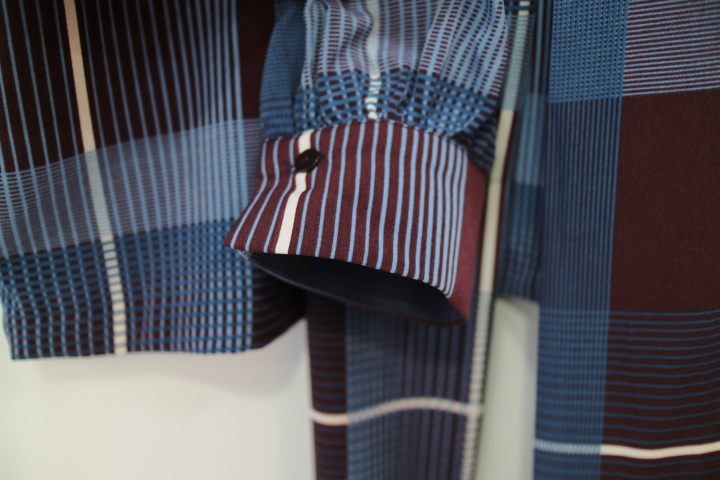 Women Blouses Check Ribbon Blouse Shop Tie Office 