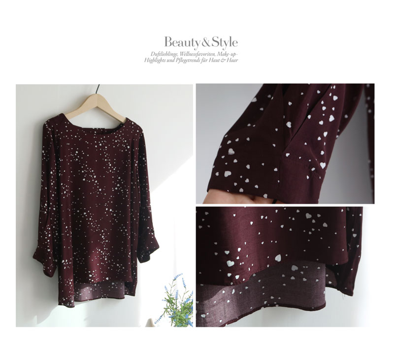 NEW FASHION LADY GIRL Blouse Love Blouse Wine, Ivo