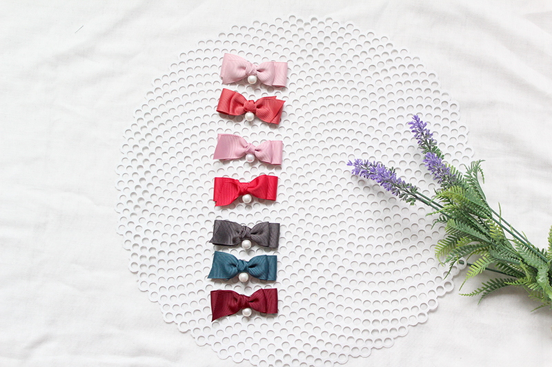 New Baby Hairpin Pearl Ribbon Hairpin