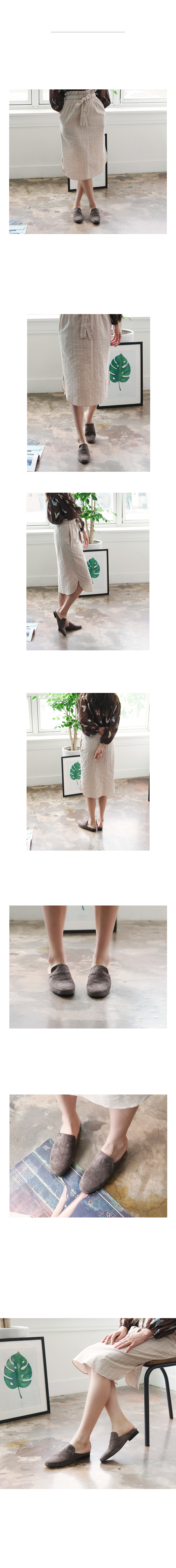 New Simple Suede Blouse 2cm Ladies Slippers Shoes