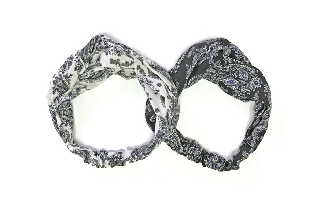 Paisley Bandana Hair Band Turban Wire Fall