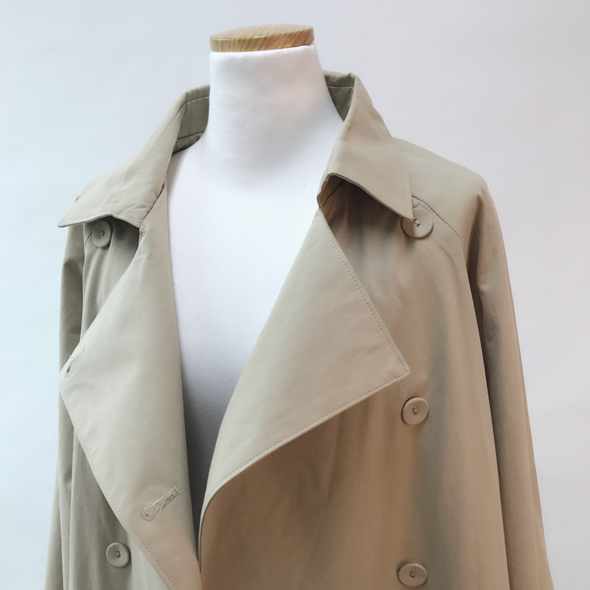 Tweedy Trench Coat 2-color Basic urban women style