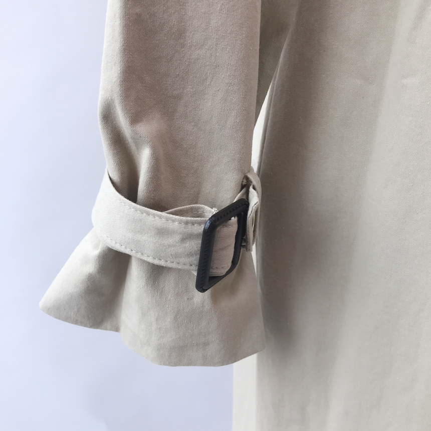 Tweedy Trench Coat 2-color Basic urban women style