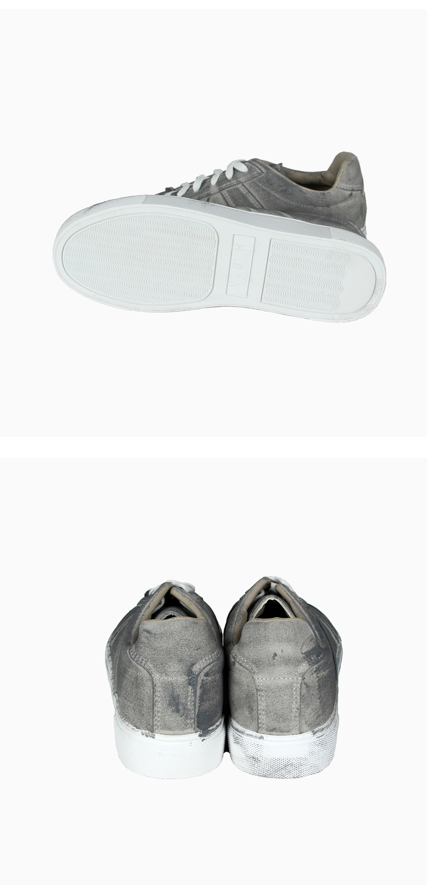 Men Height Shoes Leather Painting Sneakers 2COLOR 