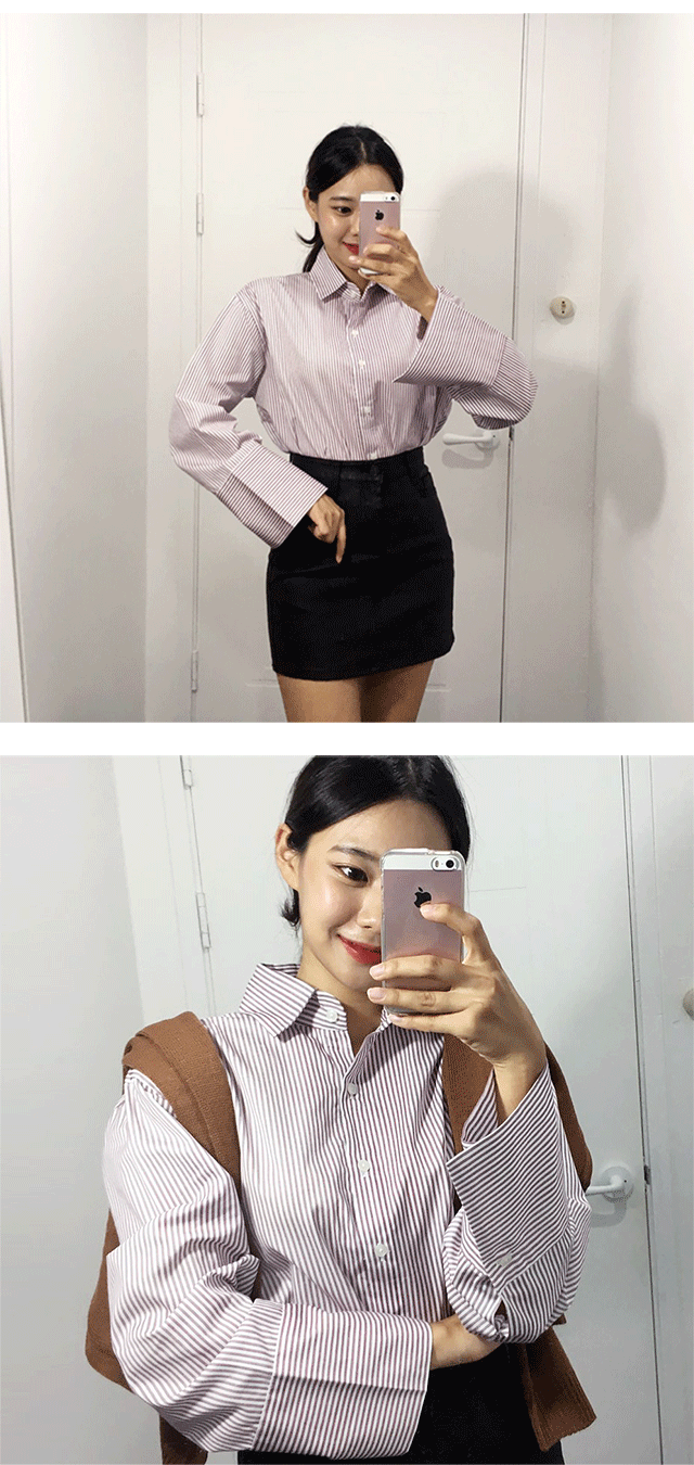 NEW FASHION LADY GIRL Blouse Autumn Cuff Shirt Str