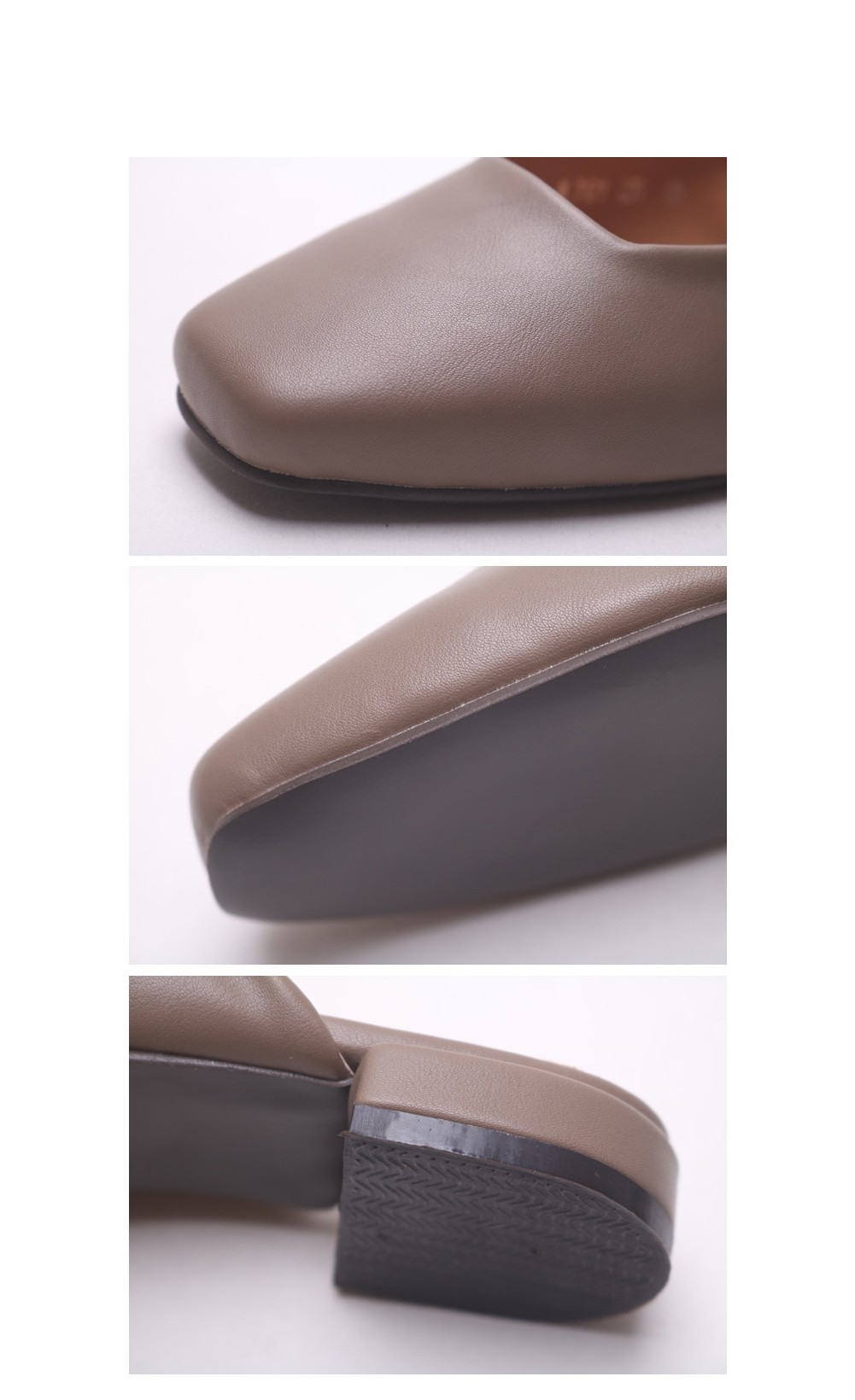 New Simple Square Cobbler 2.5cm Basic Basic Slippe