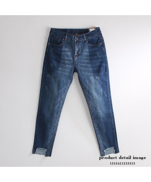 Korea Jeans Pants Part 9 Span Date Dual Washing Cl