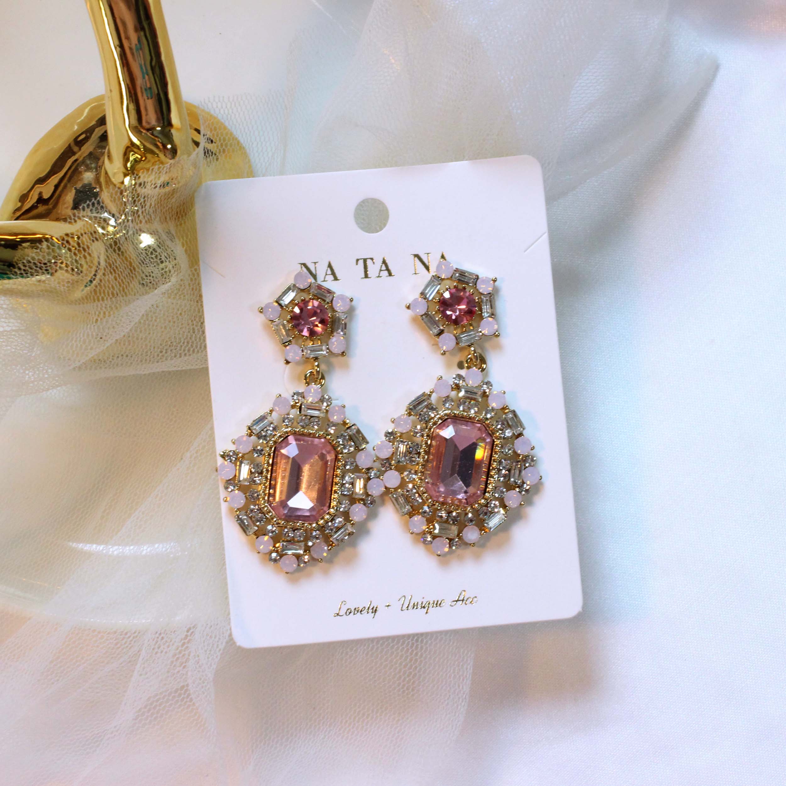 Romance vintage antique bold drop earrings gorgeou